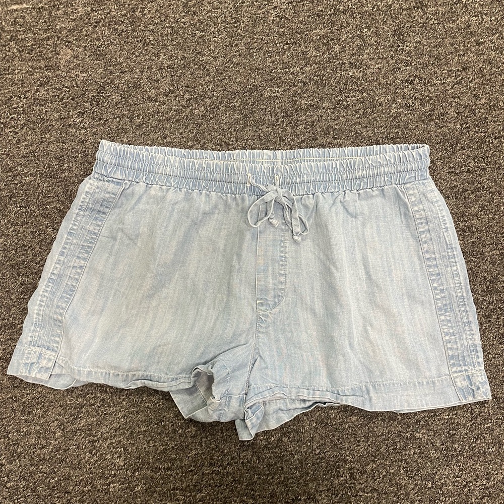 Light wash shorts